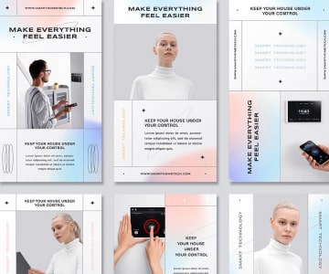 Instagram stories concept design example
